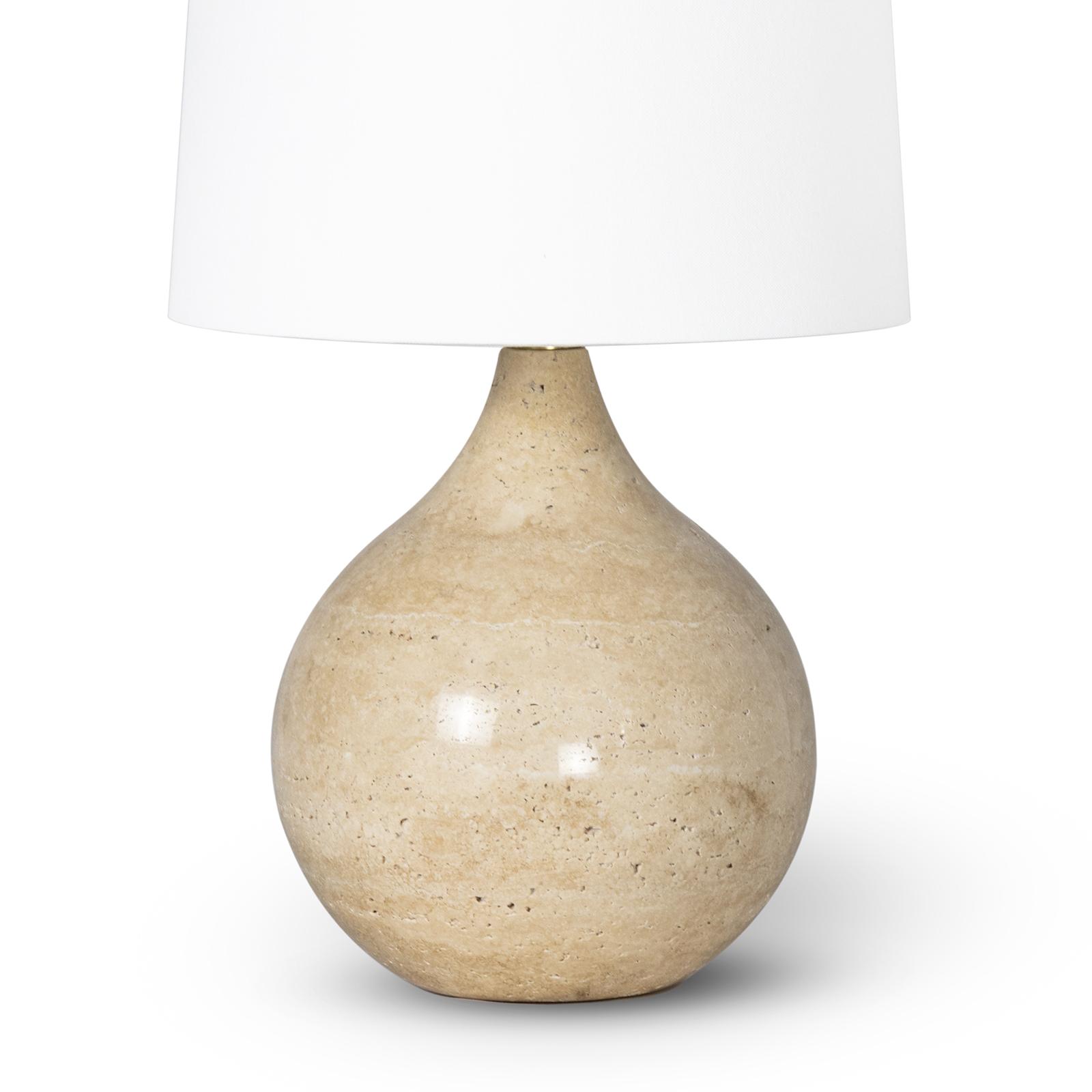 Noa Travertine Mini Lamp Natural Regina Andrew Detroit